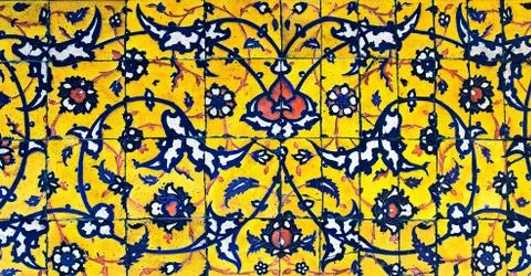 Background with oriental ornaments Illustrazione stock