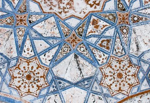 Background with oriental ornaments Stock Photos