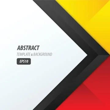Background overlap dimension modern, black, red, yellow 스톡 일러스트