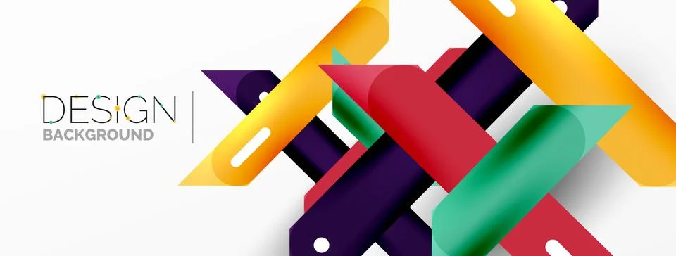 Background overlapping lines. Dynamic lines abstract wallpaper. Straight lines Stock Illustration