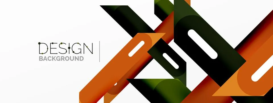 Background overlapping lines. Dynamic lines abstract wallpaper. Straight lines Stock Illustration