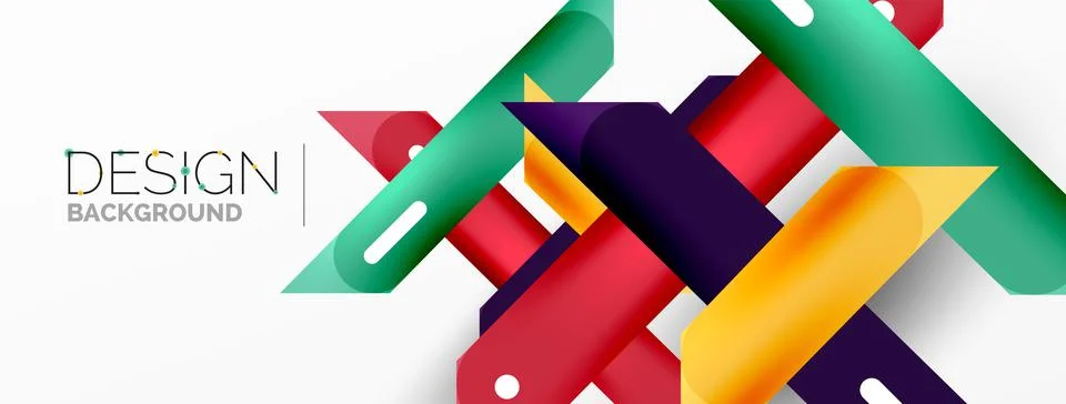 Background overlapping lines. Dynamic lines abstract wallpaper. Straight lines Stock Illustration