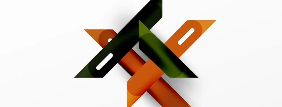 Background overlapping lines. Dynamic lines abstract wallpaper. Straight lines Stock Illustration