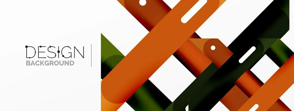 Background overlapping lines. Dynamic lines abstract wallpaper. Straight lines Stock Illustration