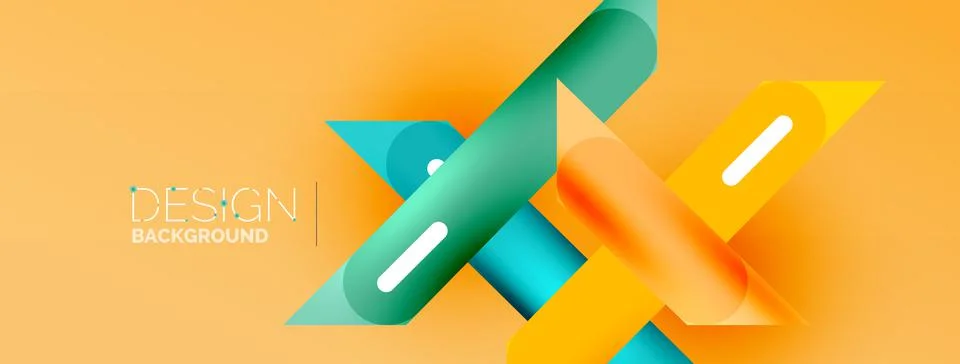 Background overlapping lines. Dynamic lines abstract wallpaper. Straight lines Stock Illustration