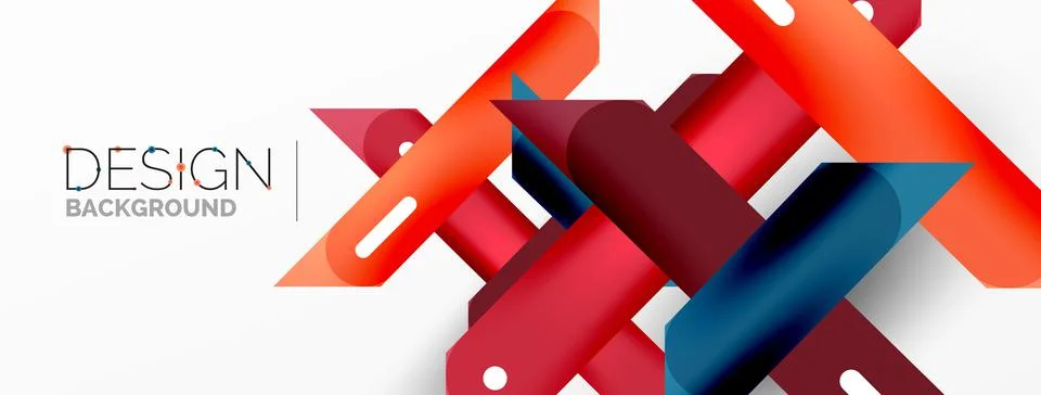 Background overlapping lines. Dynamic lines abstract wallpaper. Straight lines Stock Illustration