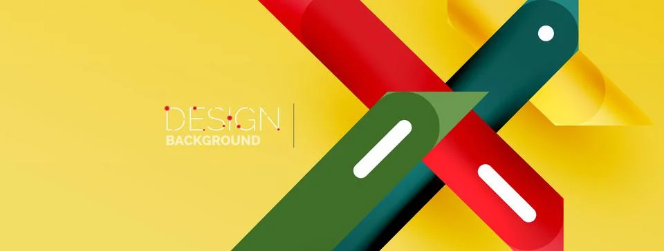 Background overlapping lines. Dynamic lines abstract wallpaper. Straight lines Stock Illustration