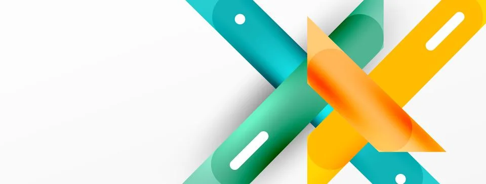Background overlapping lines. Dynamic lines abstract wallpaper. Straight lines Stock Illustration