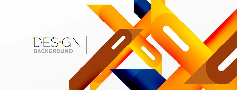 Background overlapping lines. Dynamic lines abstract wallpaper. Straight lines Stock Illustration
