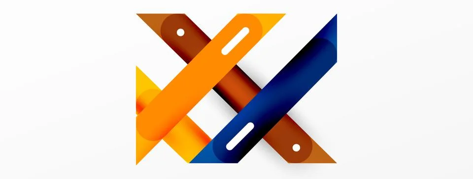 Background overlapping lines. Dynamic lines abstract wallpaper. Straight lines イラスト素材