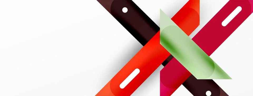 Background overlapping lines. Dynamic lines abstract wallpaper. Straight lines Stock Illustration