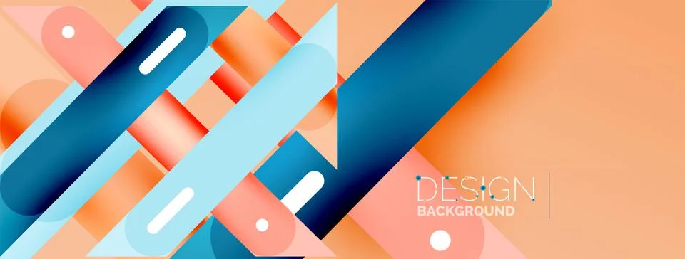 Background overlapping lines. Dynamic lines abstract wallpaper. Straight lines Stock Illustration