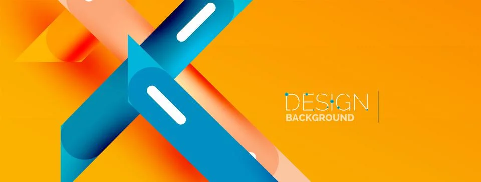Background overlapping lines. Dynamic lines abstract wallpaper. Straight lines Stock Illustration
