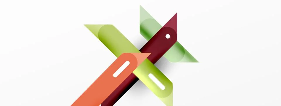 Background overlapping lines. Dynamic lines abstract wallpaper. Straight lines Stock Illustration