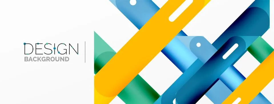 Background overlapping lines. Dynamic lines abstract wallpaper. Straight lines Stock Illustration