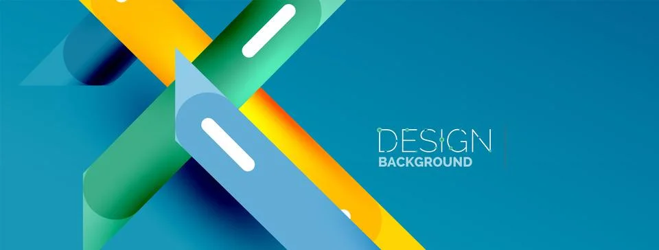 Background overlapping lines. Dynamic lines abstract wallpaper. Straight lines Stock Illustration