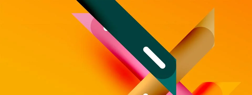 Background overlapping lines. Dynamic lines abstract wallpaper. Straight lines Stock Illustration