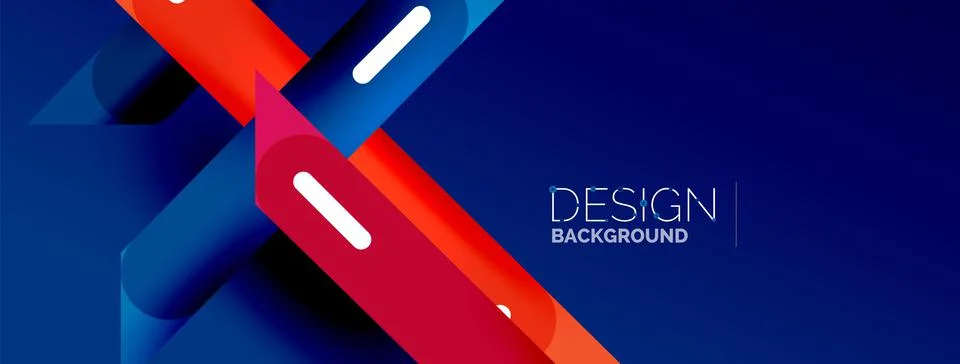 Background overlapping lines. Dynamic lines abstract wallpaper. Straight lines Stockillustratie