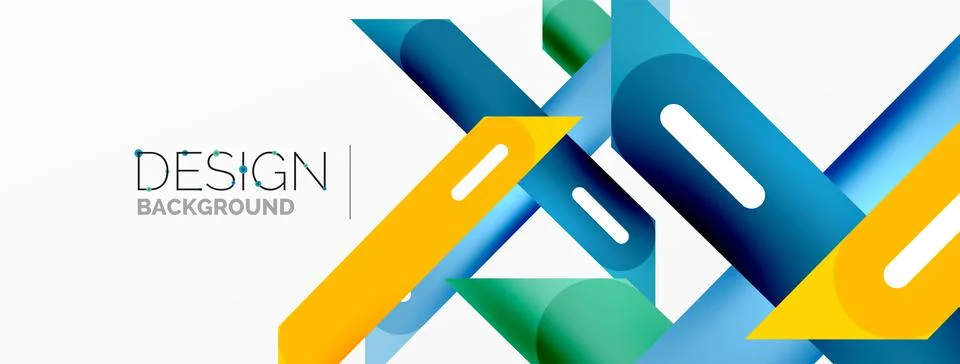 Background overlapping lines. Dynamic lines abstract wallpaper. Straight lines Stock Illustration