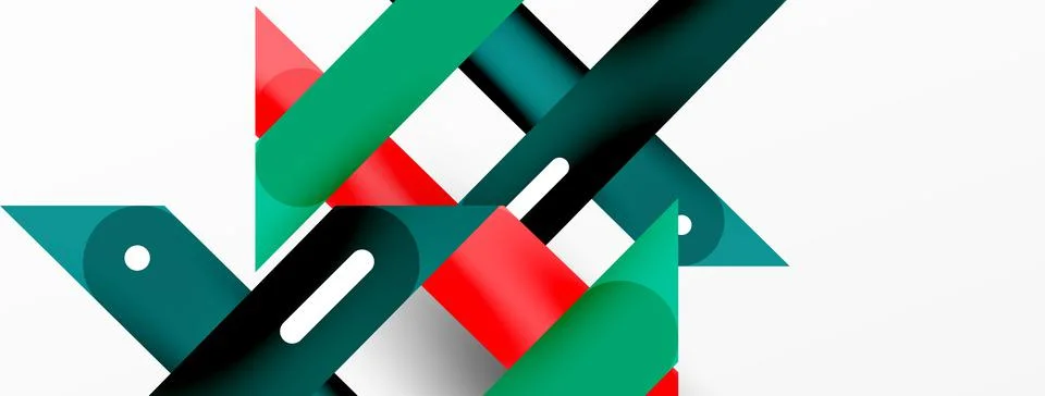 Background overlapping lines. Dynamic lines abstract wallpaper. Straight lines Stock Illustration