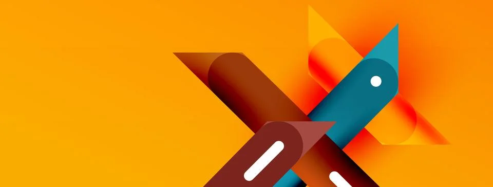 Background overlapping lines. Dynamic lines abstract wallpaper. Straight lines Stock Illustration