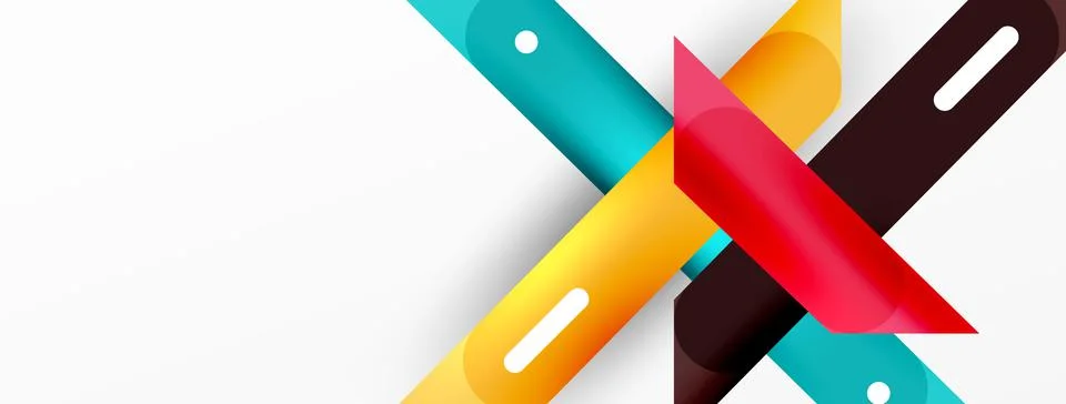 Background overlapping lines. Dynamic lines abstract wallpaper. Straight lines Stock Illustration
