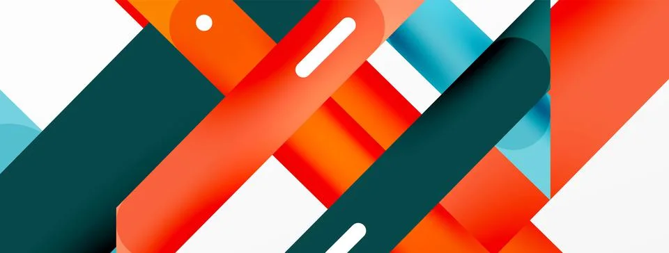 Background overlapping lines. Dynamic lines abstract wallpaper. Straight lines Stock Illustration