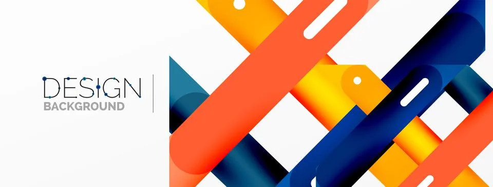 Background overlapping lines. Dynamic lines abstract wallpaper. Straight lines Stock Illustration