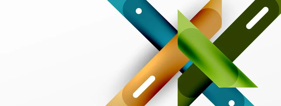 Background overlapping lines. Dynamic lines abstract wallpaper. Straight lines Stock Illustration