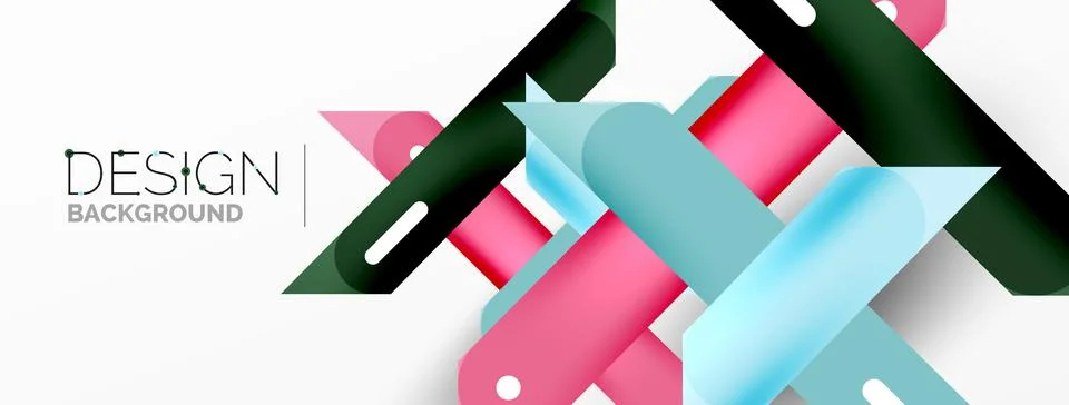 Background overlapping lines. Dynamic lines abstract wallpaper. Straight lines Stock Illustration