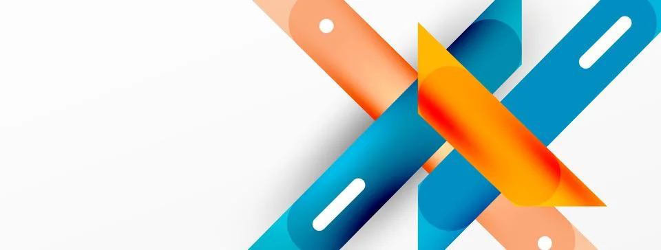 Background overlapping lines. Dynamic lines abstract wallpaper. Straight lines Stock Illustration