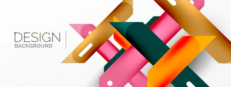 Background overlapping lines. Dynamic lines abstract wallpaper. Straight lines Stock Illustration