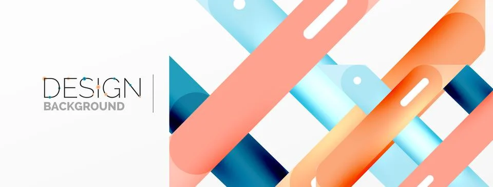 Background overlapping lines. Dynamic lines abstract wallpaper. Straight lines Stock Illustration