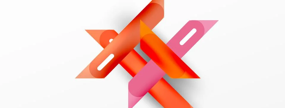 Background overlapping lines. Dynamic lines abstract wallpaper. Straight lines Stock Illustration