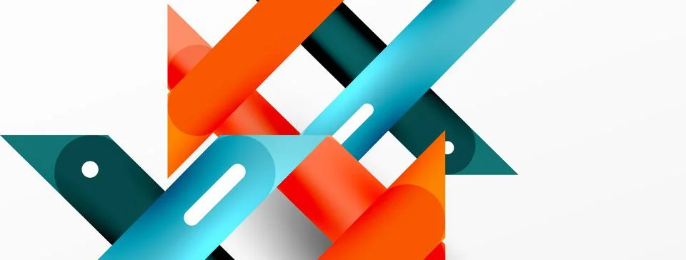 Background overlapping lines. Dynamic lines abstract wallpaper. Straight lines Stock Illustration