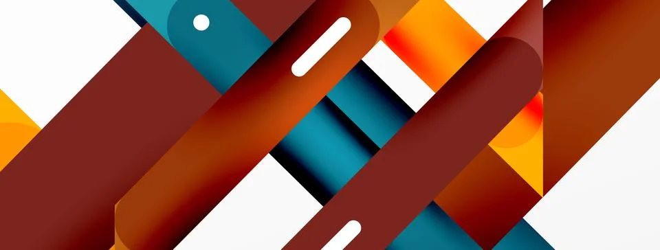 Background overlapping lines. Dynamic lines abstract wallpaper. Straight lines Illustrazione stock