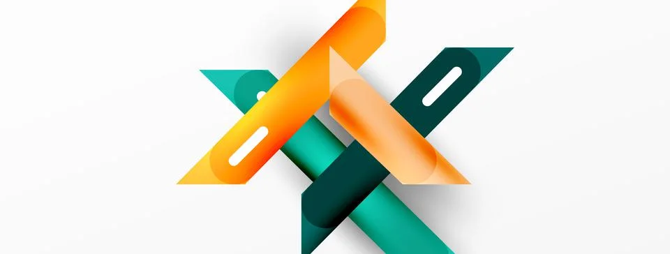 Background overlapping lines. Dynamic lines abstract wallpaper. Straight lines Stock Illustration