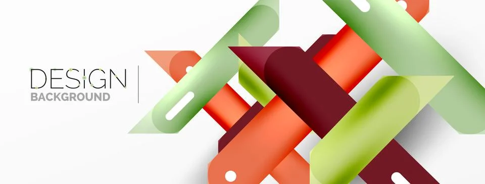 Background overlapping lines. Dynamic lines abstract wallpaper. Straight lines Stock Illustration