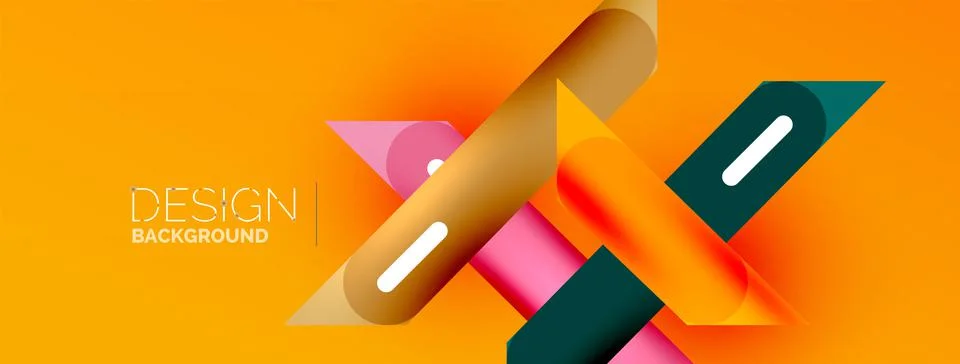 Background overlapping lines. Dynamic lines abstract wallpaper. Straight lines Stock Illustration