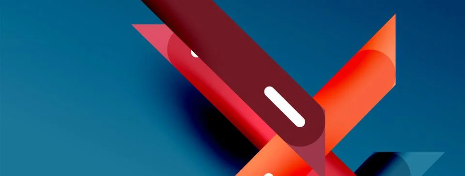 Background overlapping lines. Dynamic lines abstract wallpaper. Straight lines Illustrazione stock