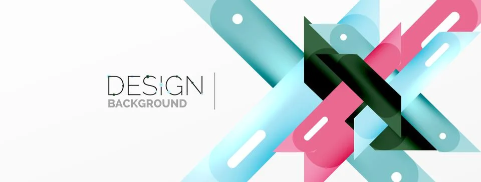 Background overlapping lines. Dynamic lines abstract wallpaper. Straight lines Stock Illustration