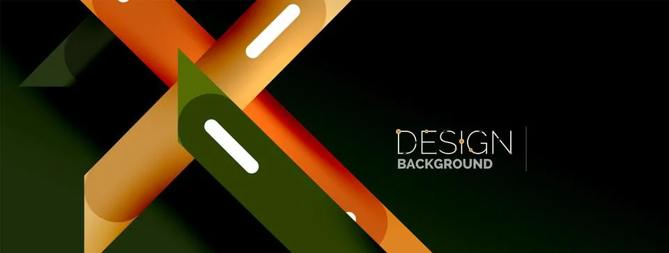 Background overlapping lines. Dynamic lines abstract wallpaper. Straight lines Illustrazione stock