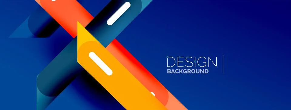 Background overlapping lines. Dynamic lines abstract wallpaper. Straight lines Stock Illustration