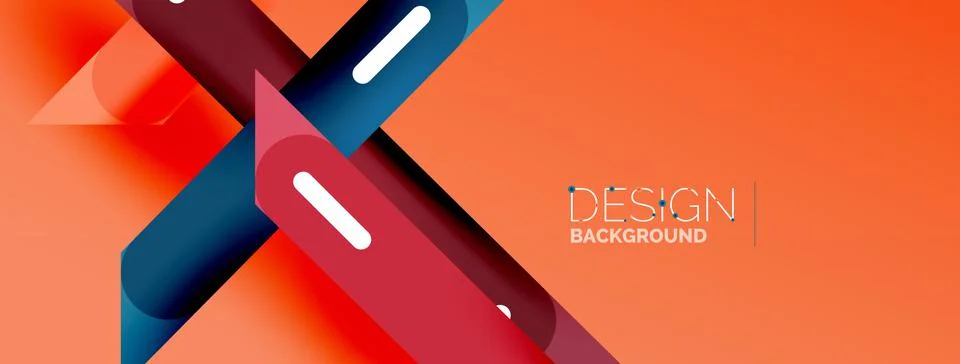 Background overlapping lines. Dynamic lines abstract wallpaper. Straight lines Stock Illustration