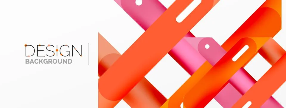 Background overlapping lines. Dynamic lines abstract wallpaper. Straight lines Stock Illustration