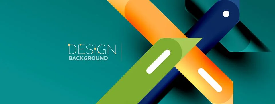 Background overlapping lines. Dynamic lines abstract wallpaper. Straight lines Stock Illustration