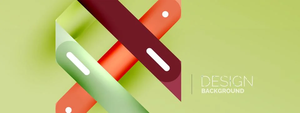 Background overlapping lines. Dynamic lines abstract wallpaper. Straight lines Stock Illustration