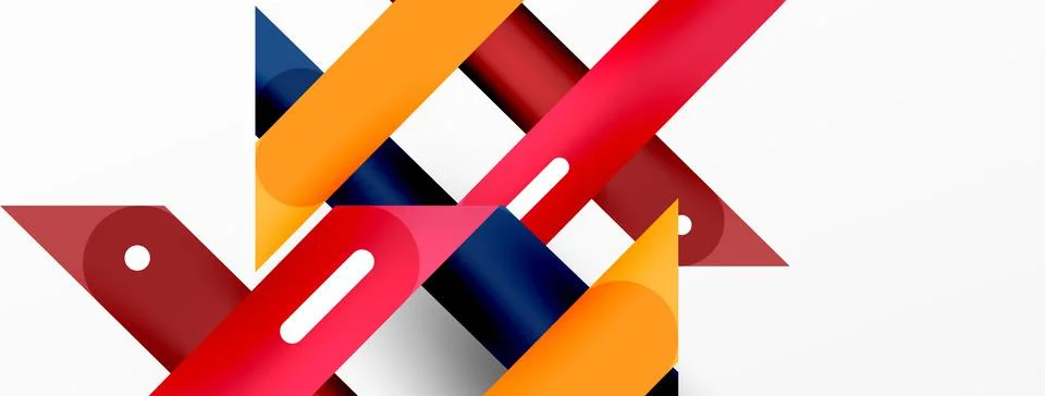 Background overlapping lines. Dynamic lines abstract wallpaper. Straight lines Stock Illustration