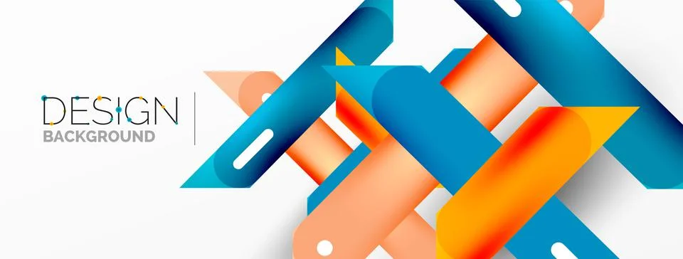 Background overlapping lines. Dynamic lines abstract wallpaper. Straight lines Stock Illustration