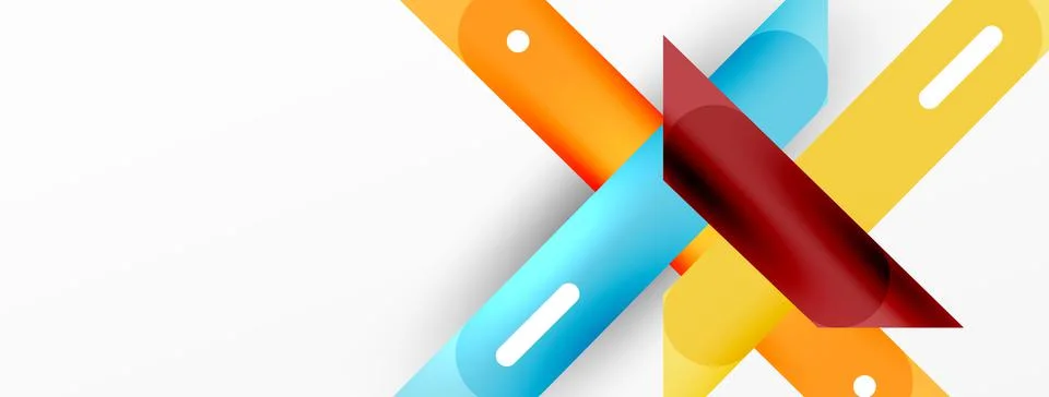Background overlapping lines. Dynamic lines abstract wallpaper. Straight lines Stock Illustration
